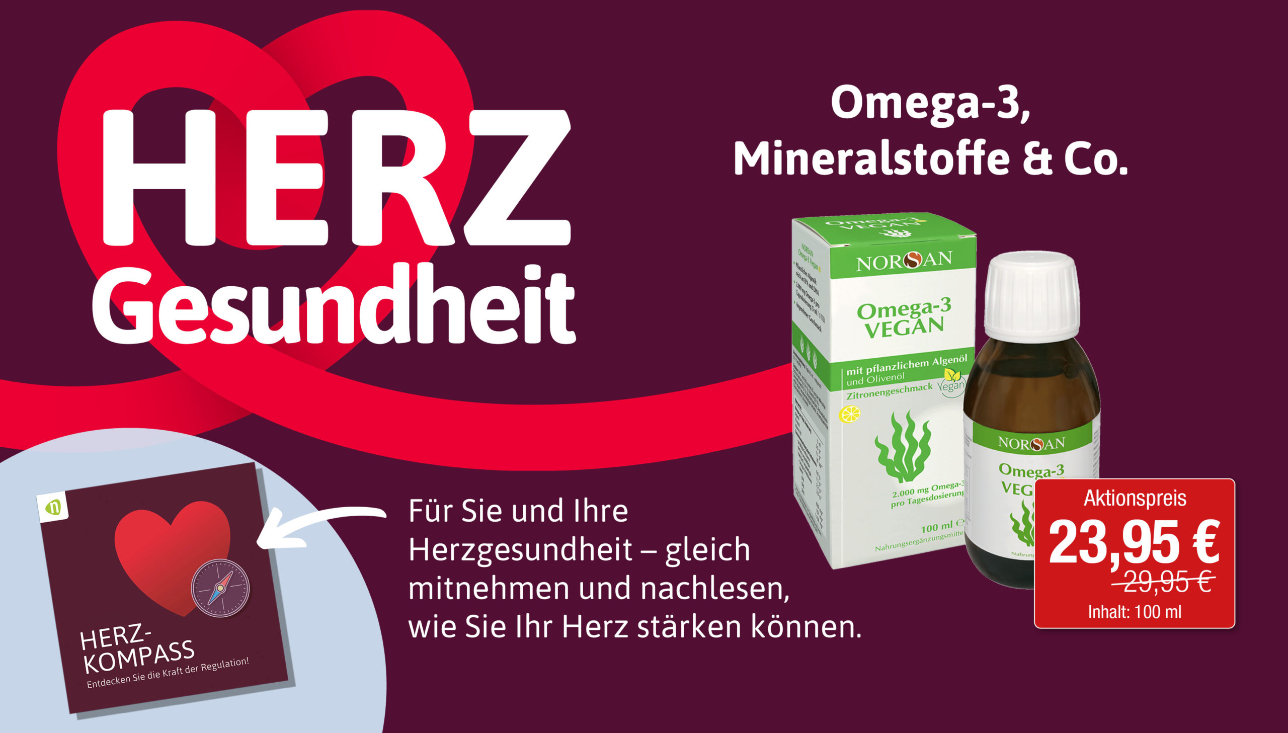 Herzgesundheit Omega 3, Mineralstoffe & Co.