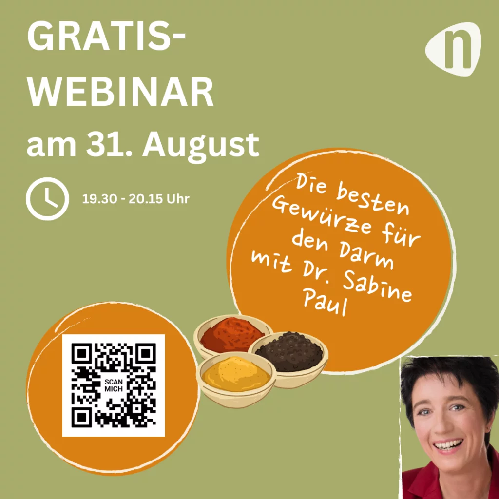 Die besten Gewürze für den Darm mit Dr. Sabine Paul - Gratis Weins am 31.08.2023